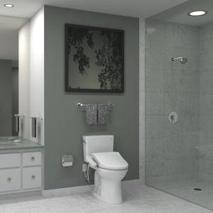TOTO® WASHLET® A2 Electronic Bidet Toilet Seat with Heated Seat and SoftClose® Lid, Elongated, Cotton White - SW3004#01