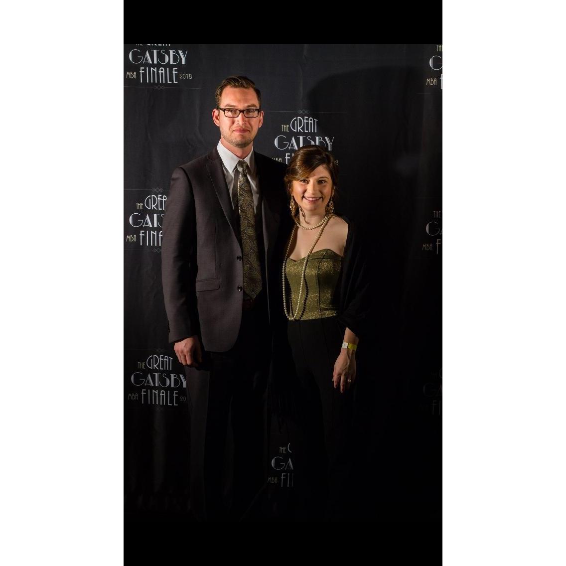 Channeling our inner Gatsby at an MBA event.
