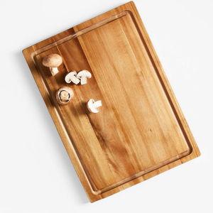 Crate & Barrel Acacia Wood Cutting Board 18"x13"x0.75"