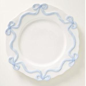 Benedita Bow Stoneware Dinner Plates, Set of 4