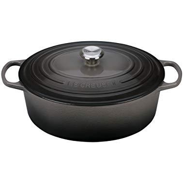 Le Creuset of America Enameled Cast Iron Signature Oval Dutch Oven, 8 quart, Oyster