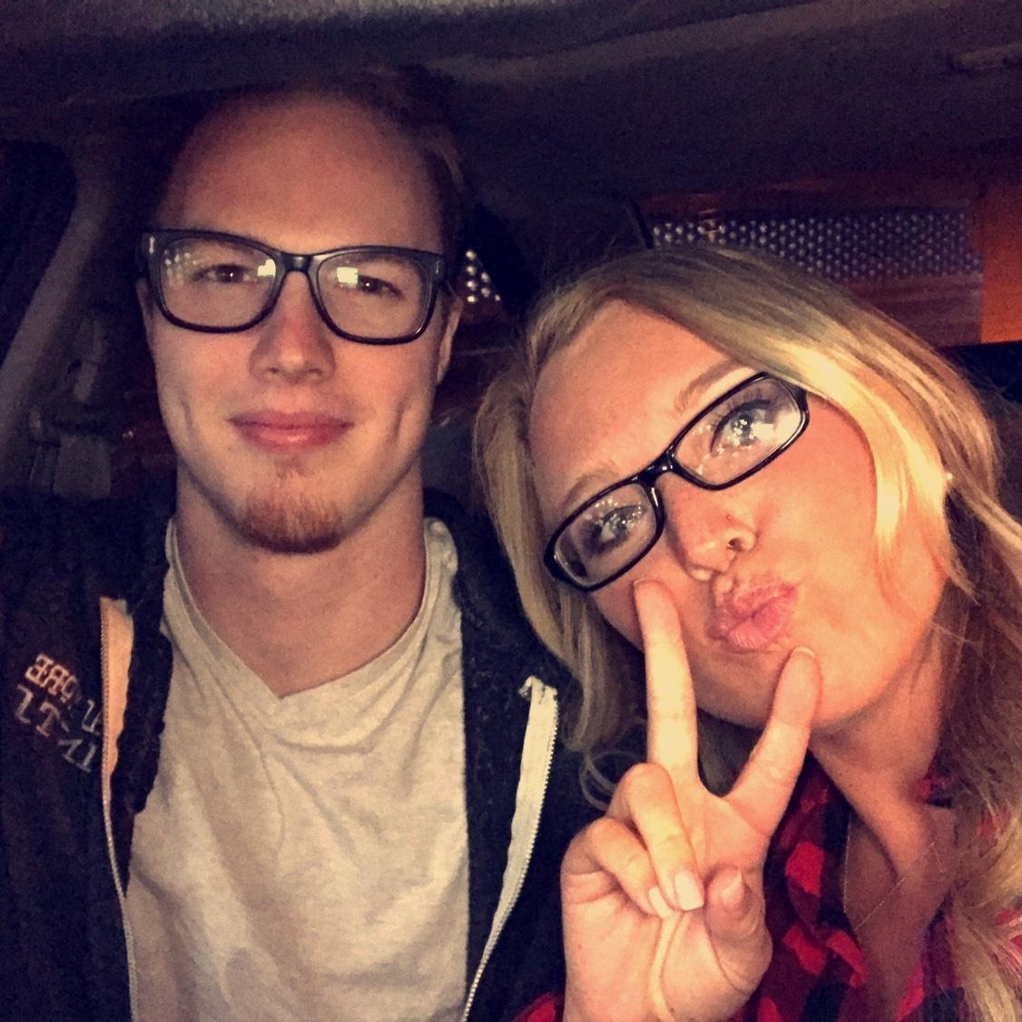 Our very first photo the day we started dating