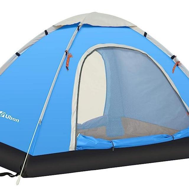 Ubon 2/3 Person Lightweight Instant Tent Durable Pop Up Indoor Tent Portable Outdoor Backyard Tent for Camping Backpacking