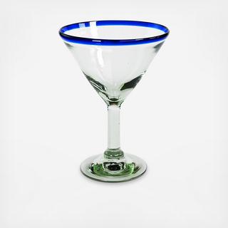 Recycled Artisan Martini Glass, Set of 4