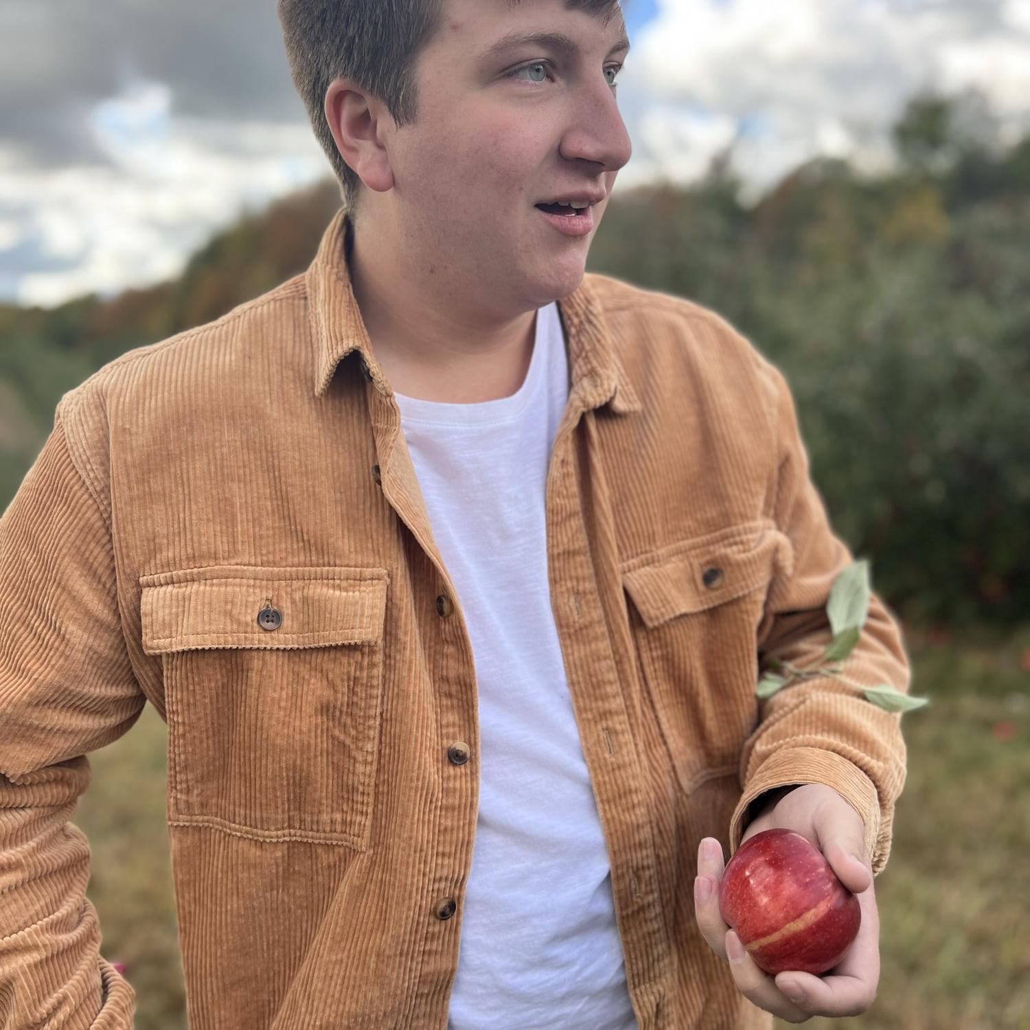 Toby stealing apples the whole time we were getting pictures done