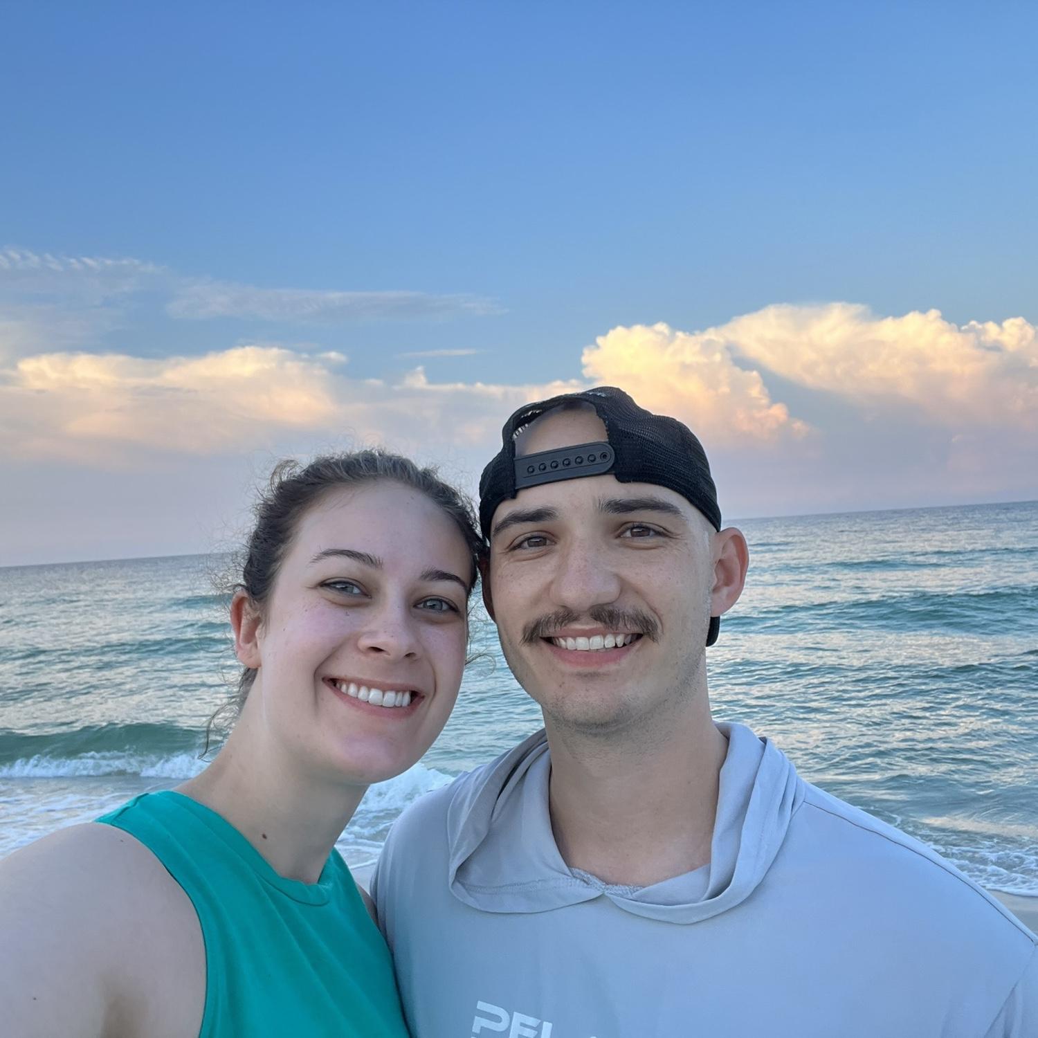 Beach vacation with family.