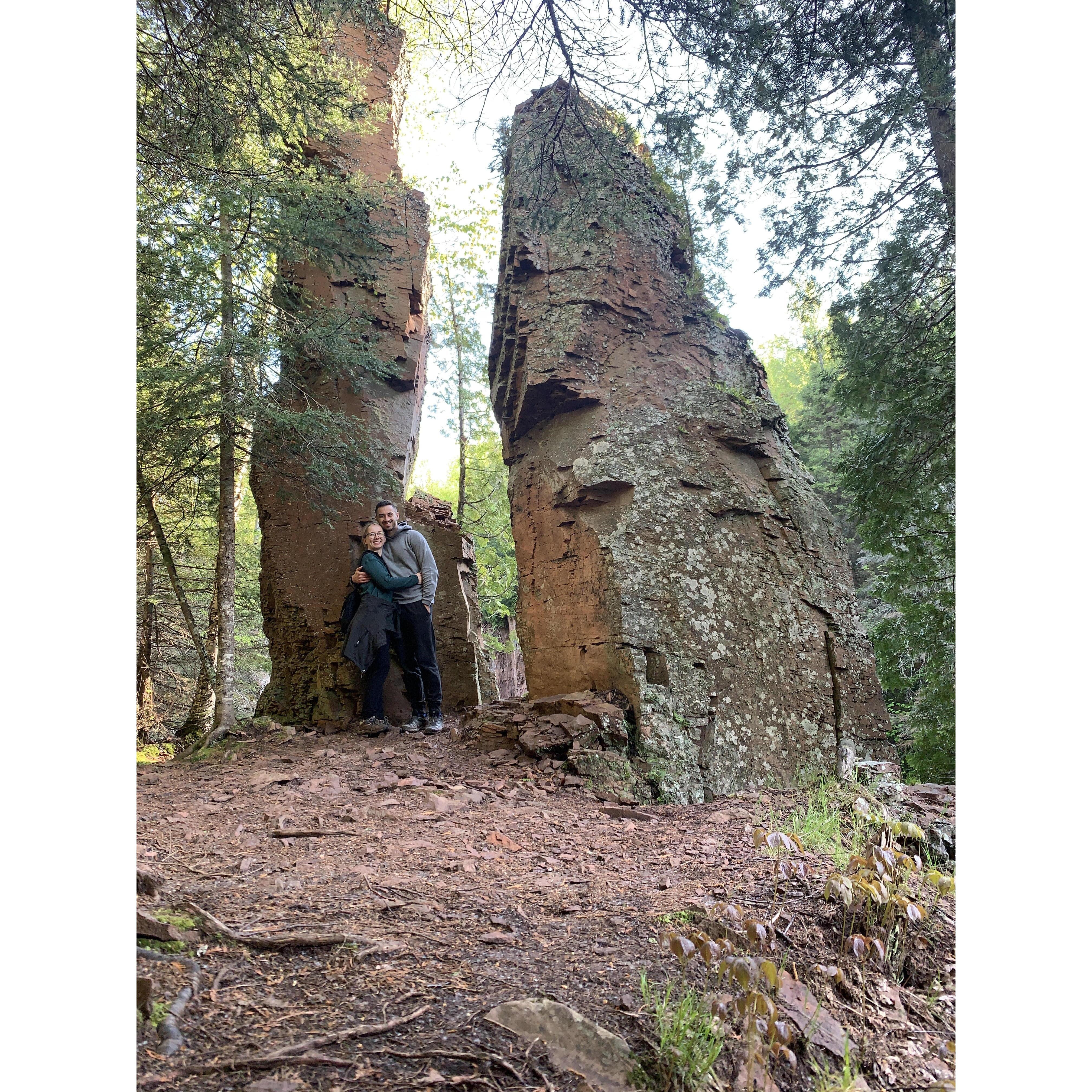 Our first trip together, to Gooseberry Falls & Duluth