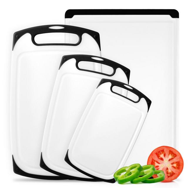 Belwares 4 Piece Plastic Cutting Board Set
