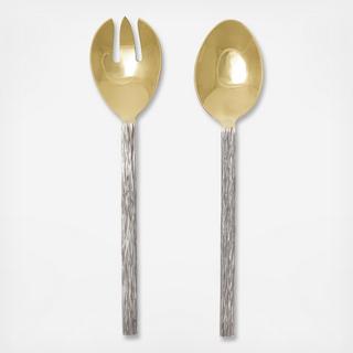 Harrison Silver & Gold Salad Servers