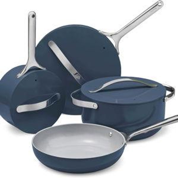 Caraway Non-stick Ceramic Cookware Set (12 Piece) - Navy