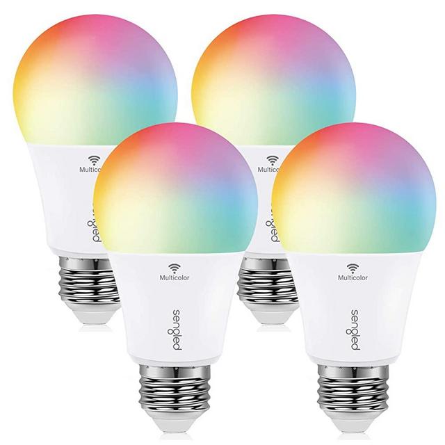 Sengled Smart Bulb, Color Changing Smart Bulbs Work with Alexa & Google Home, WiFi Light Bulbs No Hub Required A19 RGB Multicolor LED Light Bulb 60W Equivalent 800LM, 4 Pack