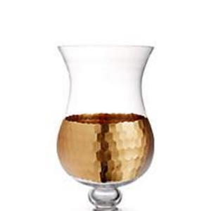 Fitz and Floyd Daphne Gold Hurricane Lamp