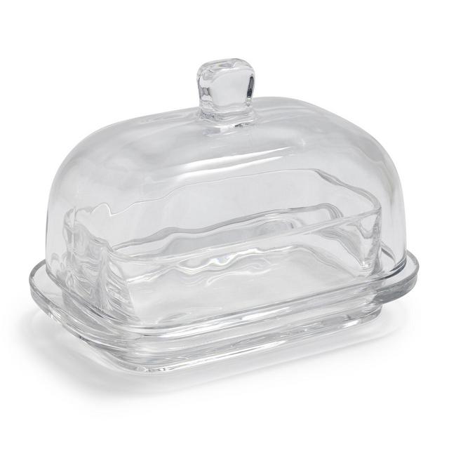 European Glass Butter Dish