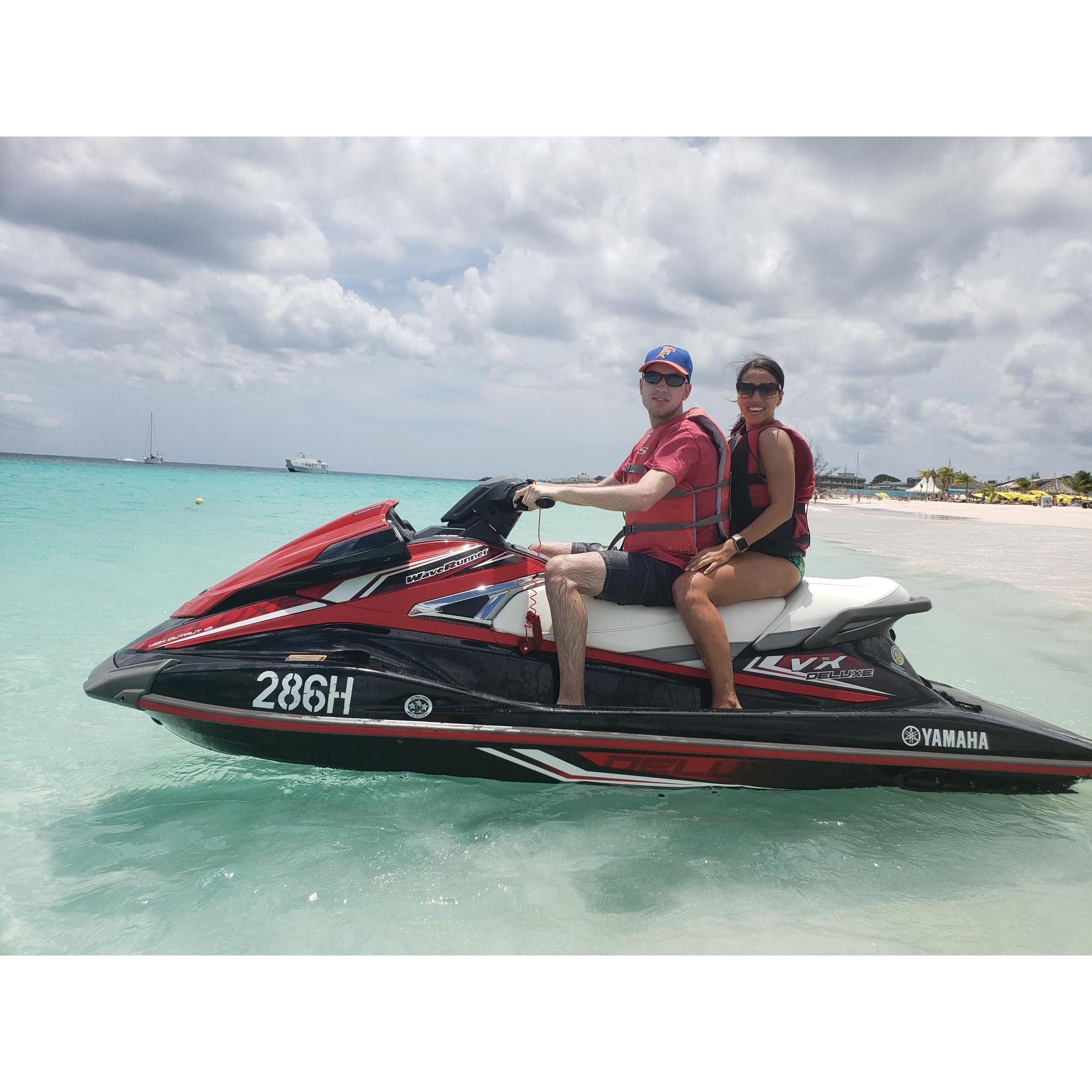 First time Jetskiing together!
#Barbados