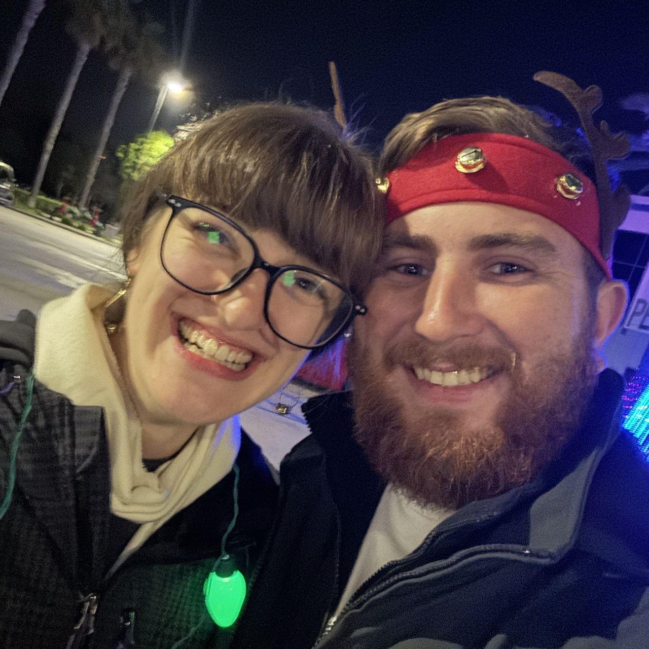 Volunteering for the church Christmas Light display!