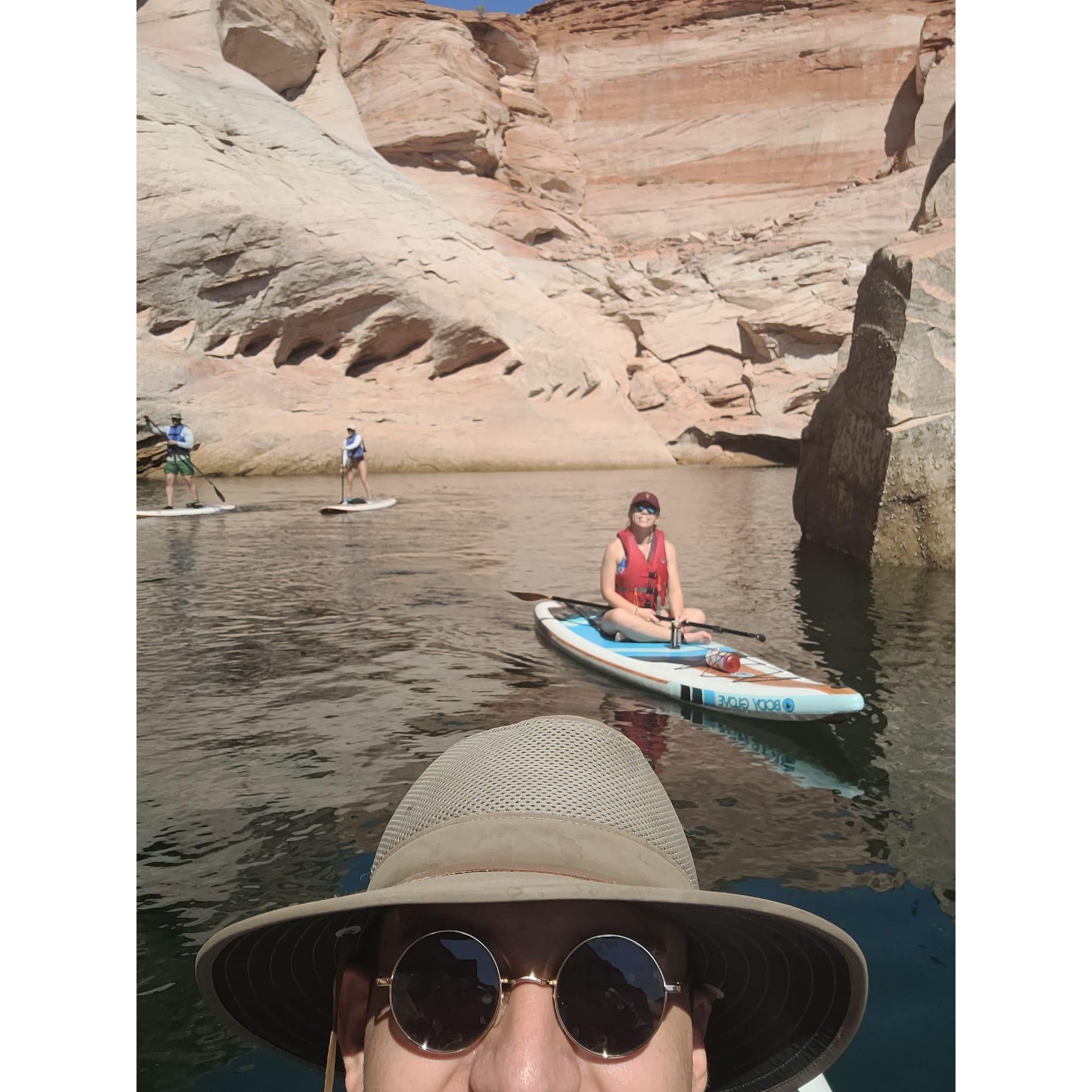 Paddleboarding in Page, Arizona!