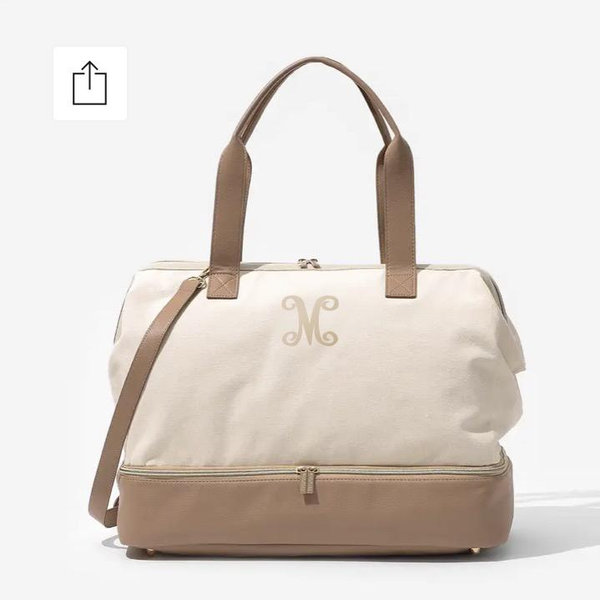 Monogrammed Canvas Weekender