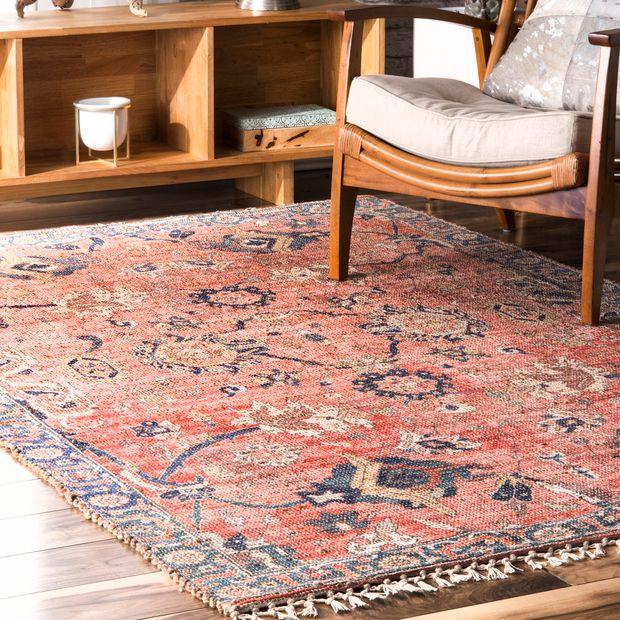 Multi Faded Grace Tassel Area Rug Runner