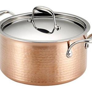 Lagostina Martellata Stewpot Cookware, 5-Quart, Copper