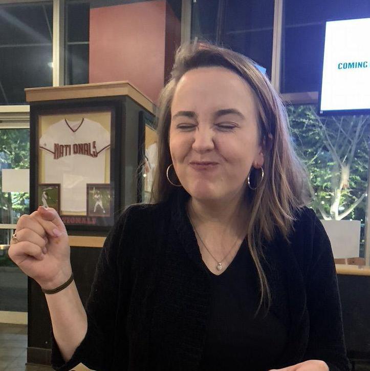 Rachel trying to do the Hot Wing Challenge at Buffalo Wild Wings... Rachel failed haha