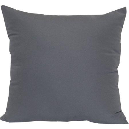 Mainstays Microfiber Twill Accent Decorative Throw Pillow, 17" x 17",  Brownstone, 2 Pack