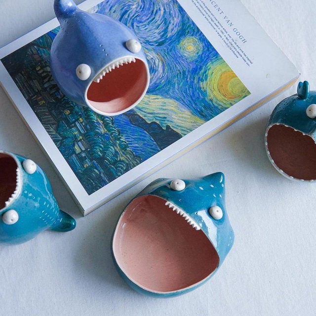 Trinket Dish Handmade, Desk Organizer, Ceramic Condiment Bowl Gift Set