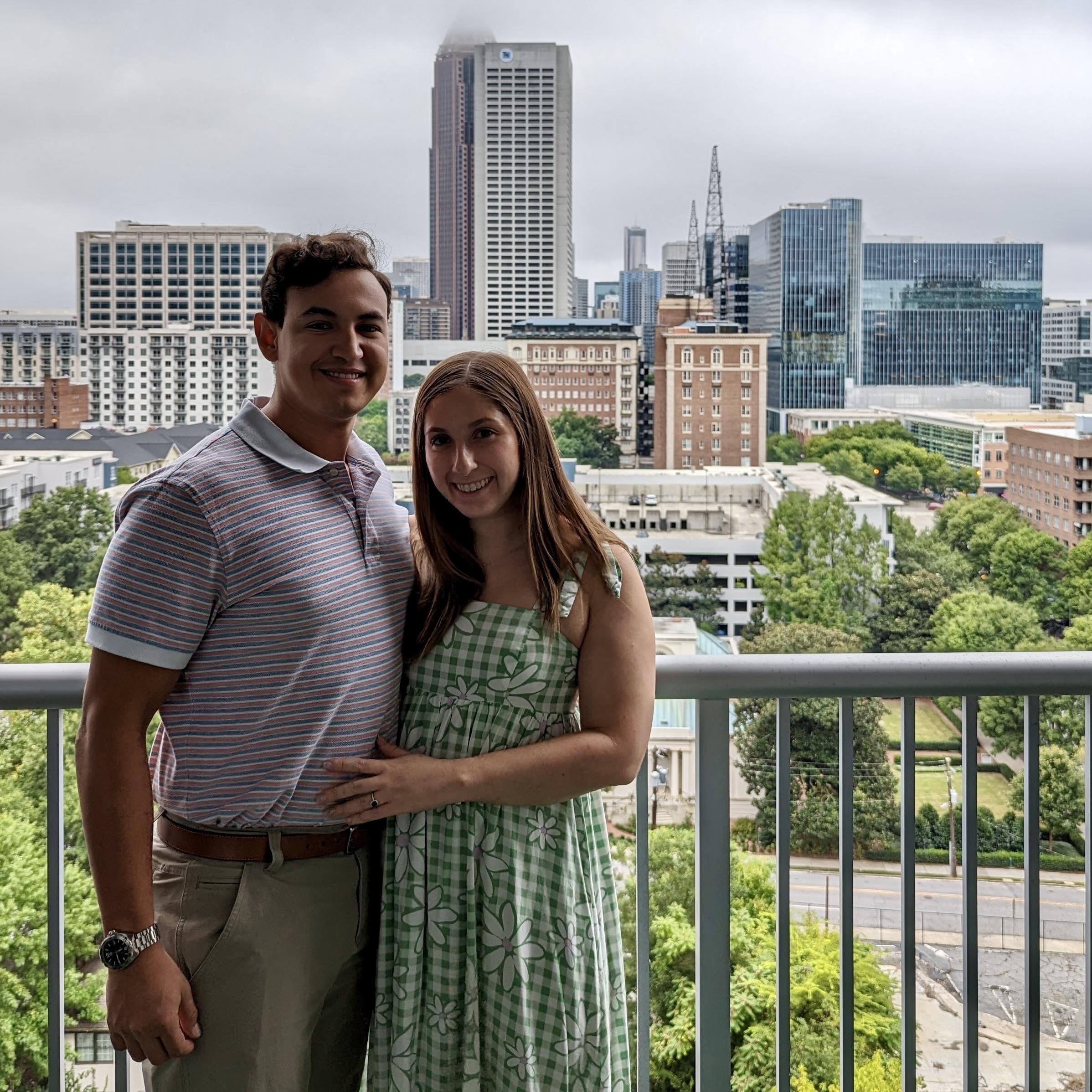 The view from our first apartment together!