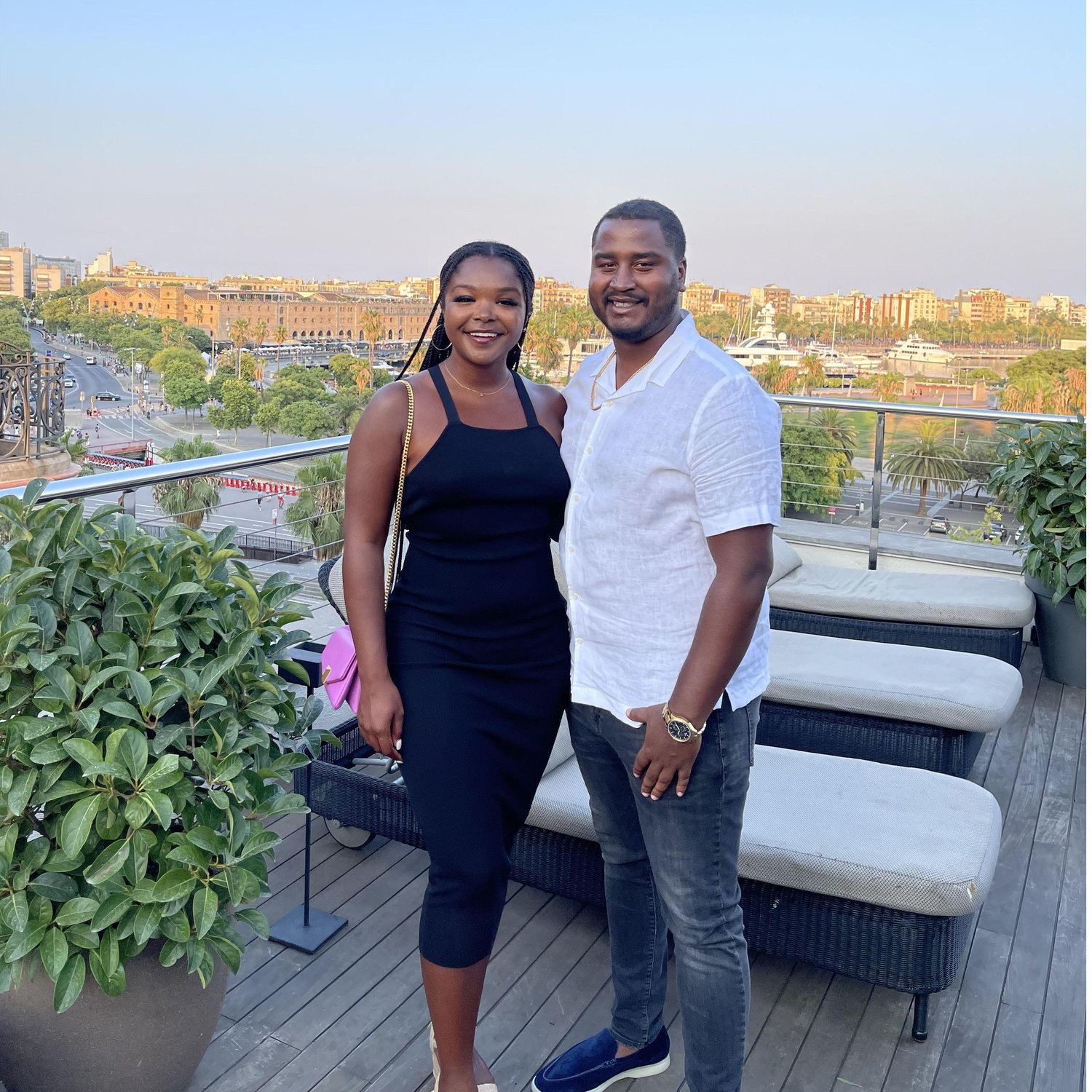 Last night in Barcelona with a rooftop dinner - July 2022