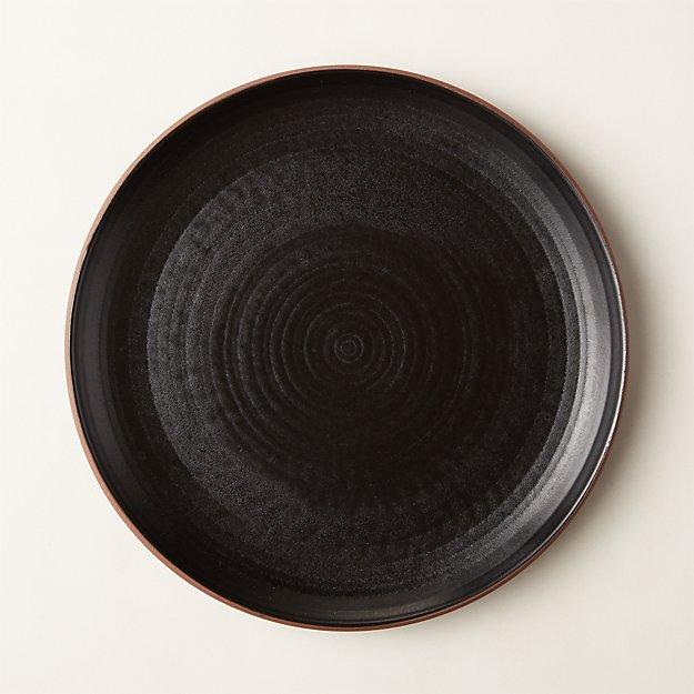 Madera Black Terracotta Dinner Plate