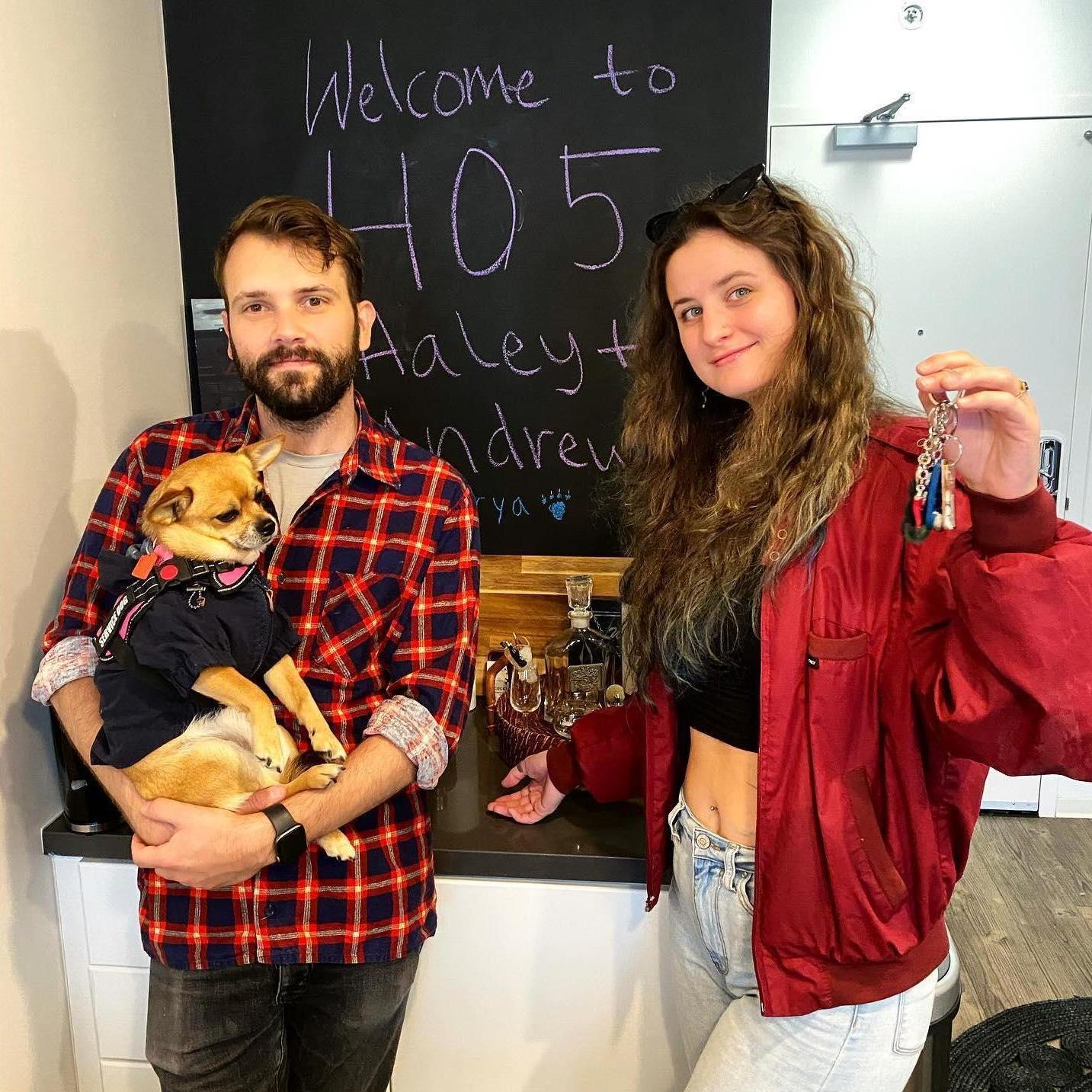 Our first apartment together at Market & 9th - because Haley lived in a 300 sqft studio and Andrew had roommates. Oh, and it was the pandemic.
May 2020