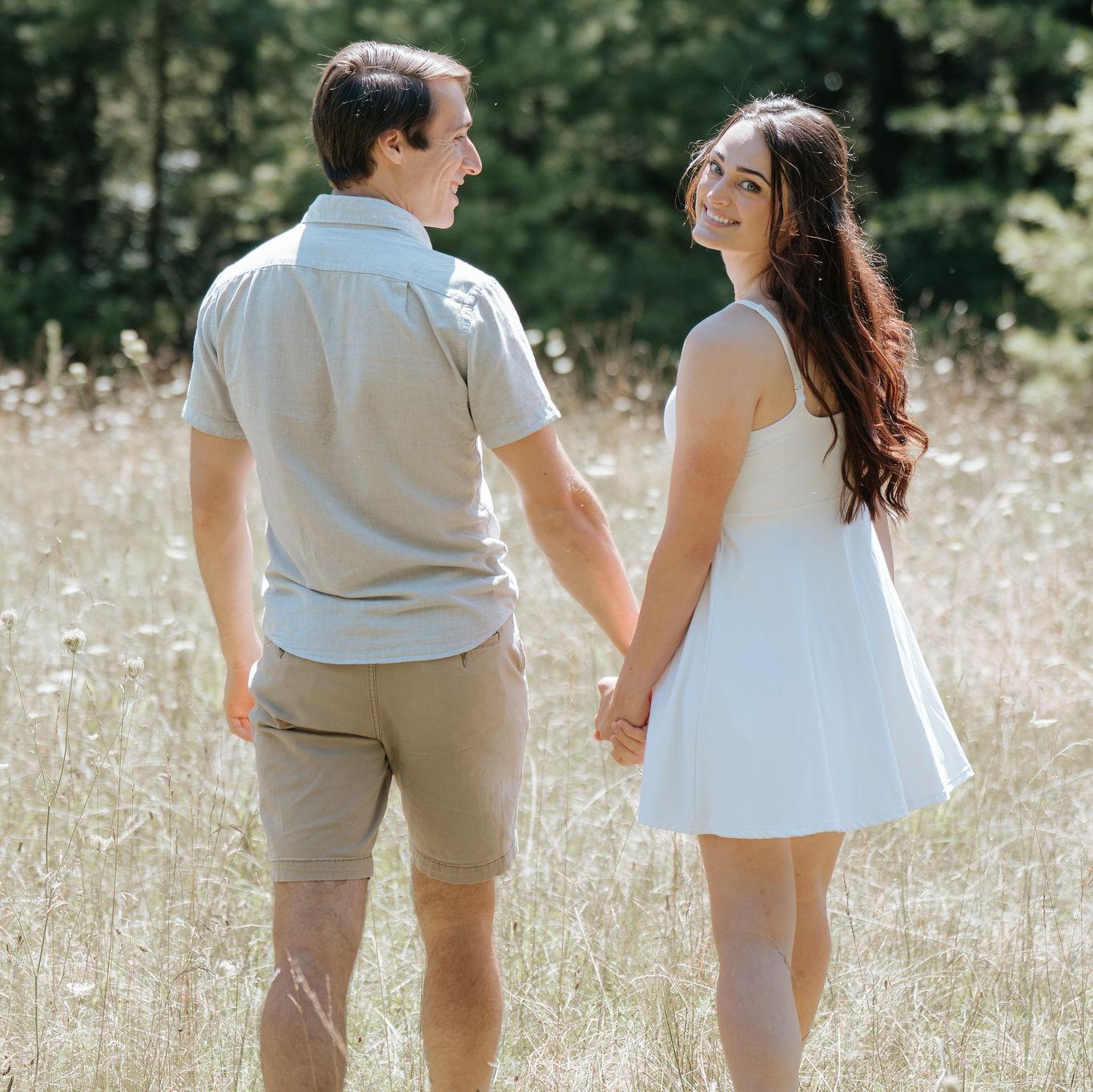 Engagement photo in the field :)