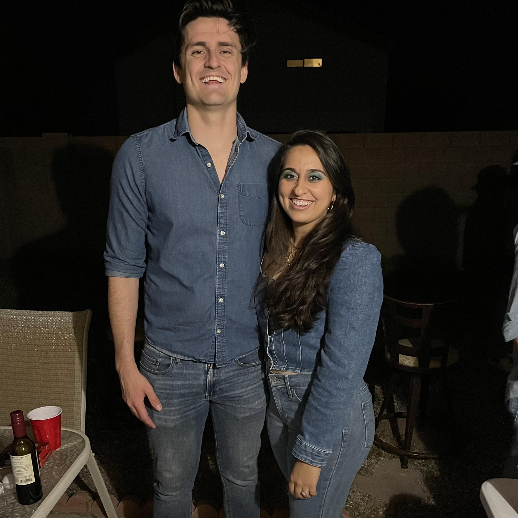 Last party of dental school (it was a denim/90's themed party)