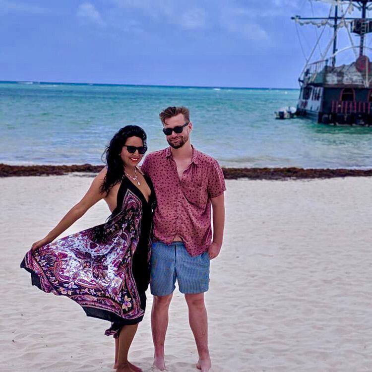 Just a random pirate ship in the background
