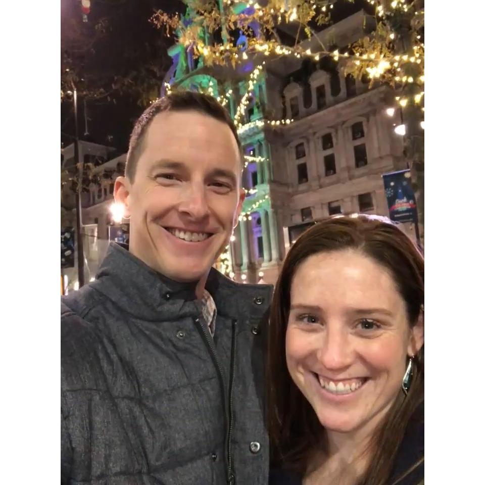 Our first Christmas in Philly (City Hall!)