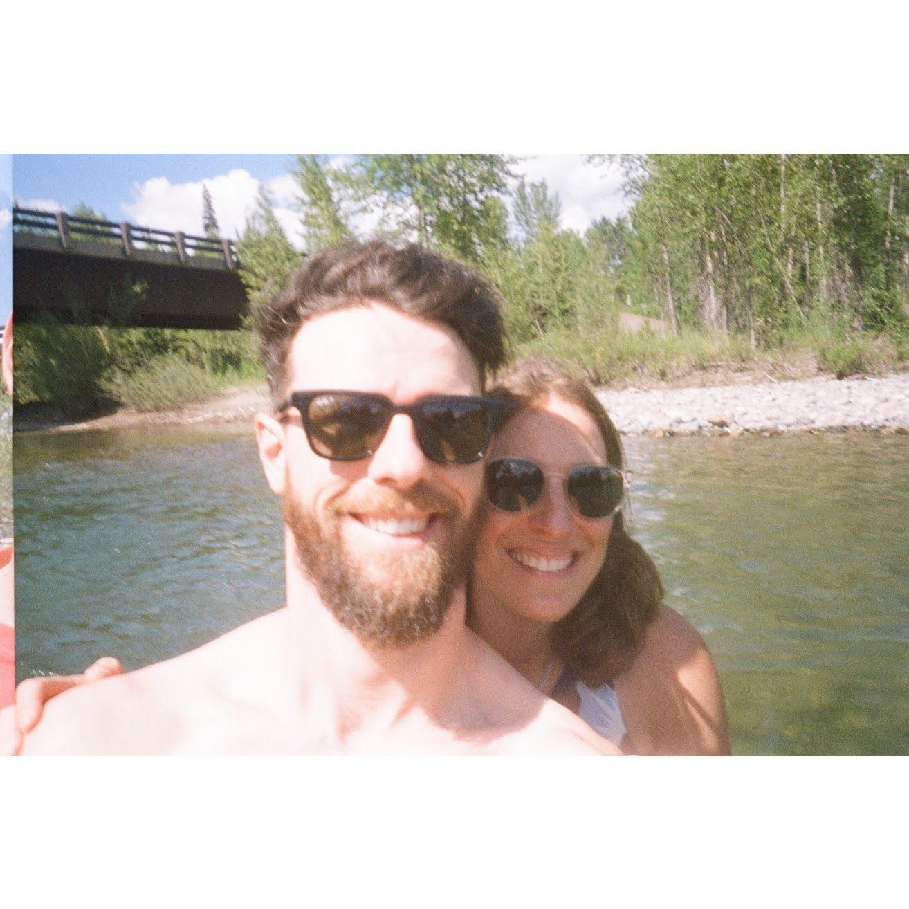 Swimming in the North Fork of the Flathead River in Montana