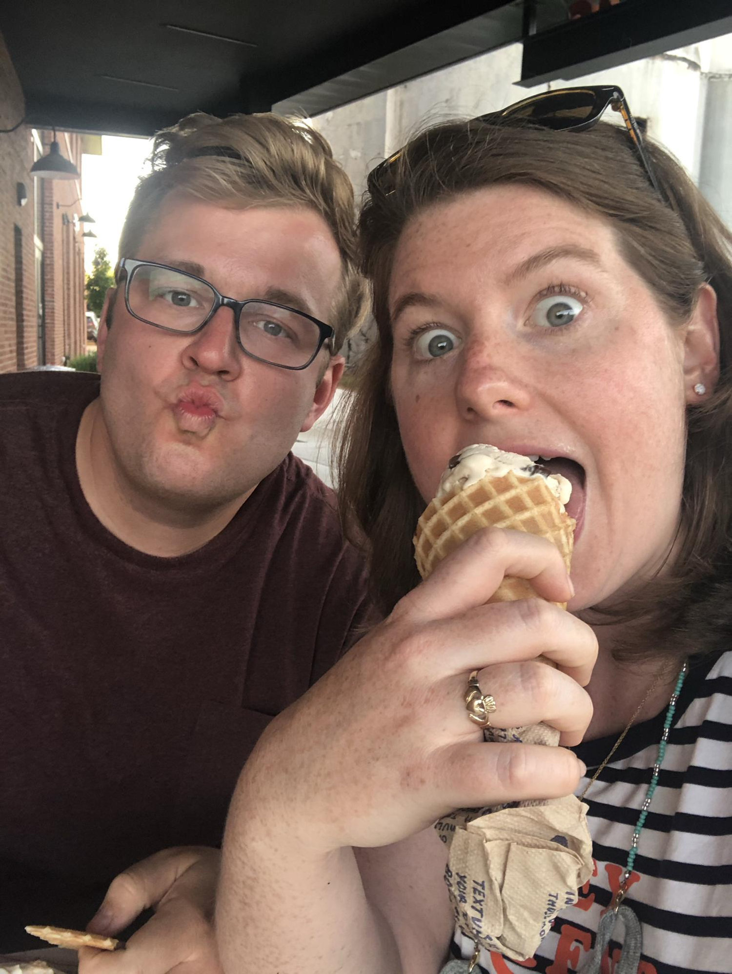 Eating some Jeni's in Nashville. May 2021.