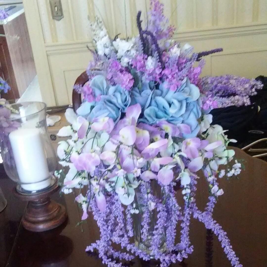 My cascading bouquet.