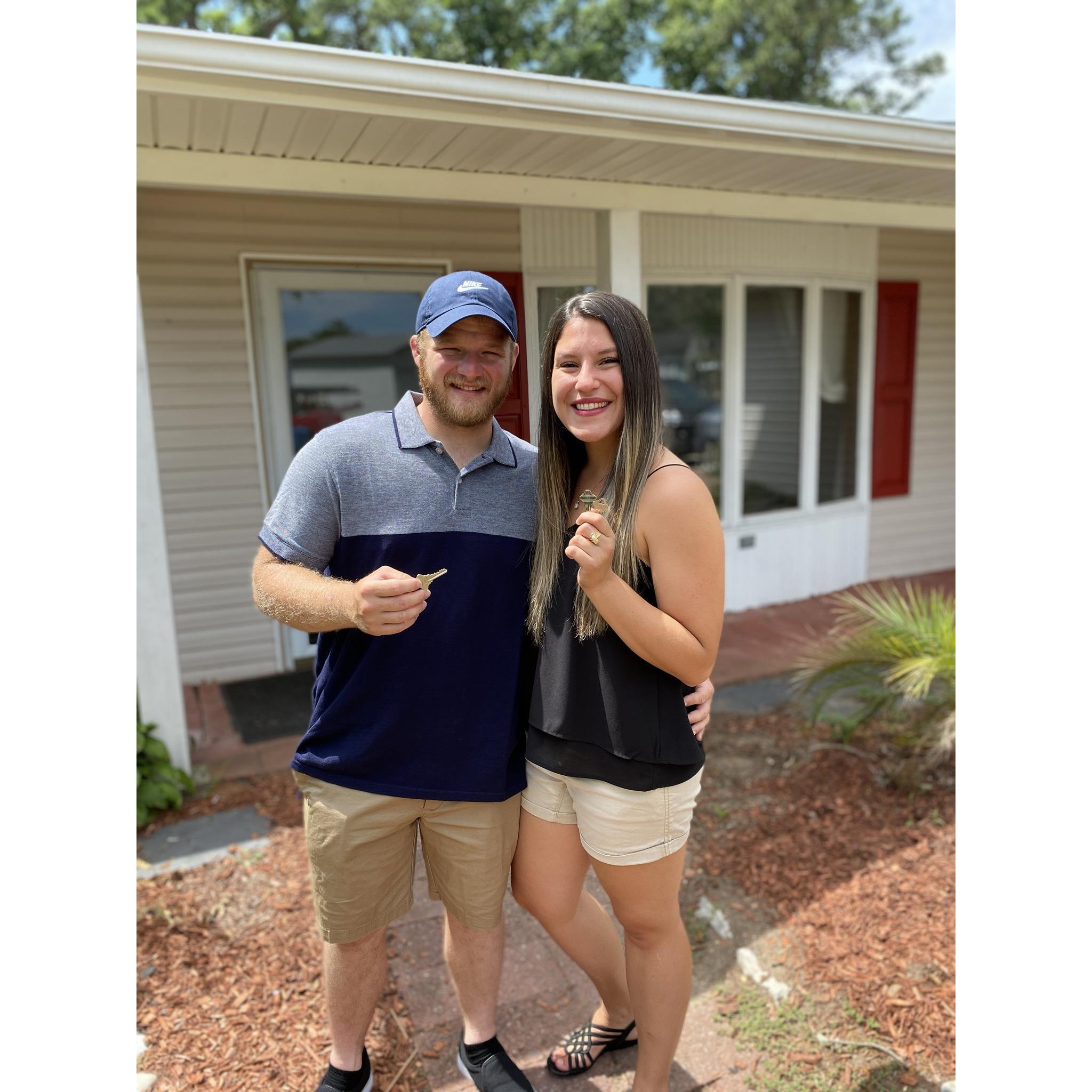 When we moved into our very first home together 💗