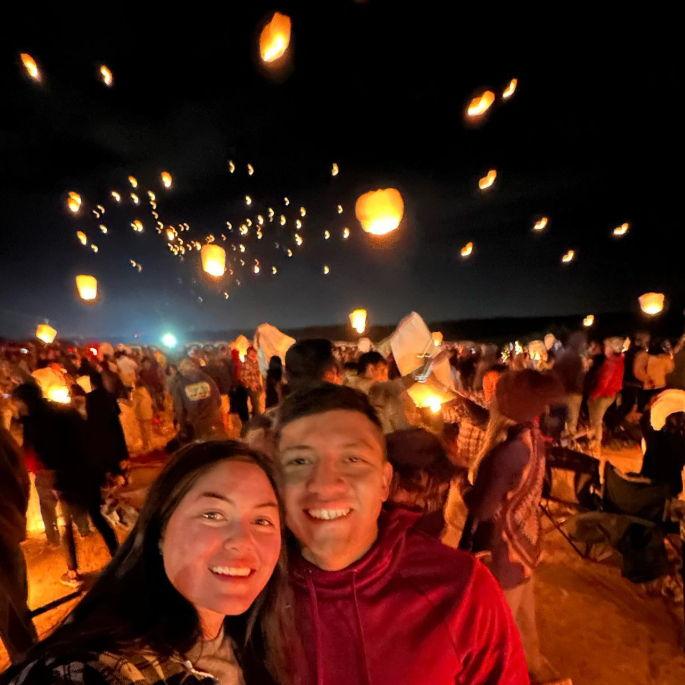 Launching lanterns in Colorado!