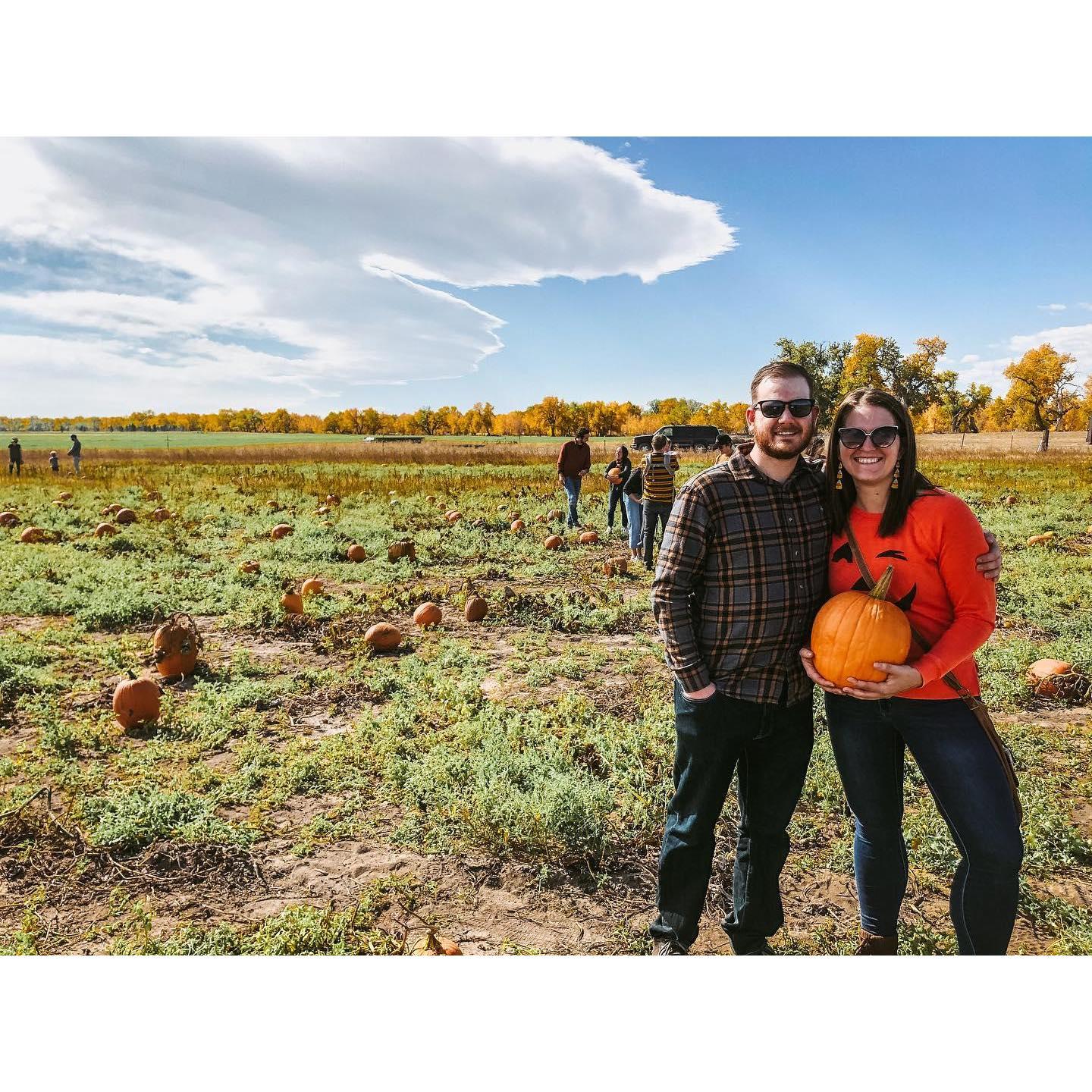 Our first pumpkin patch adventure together! 