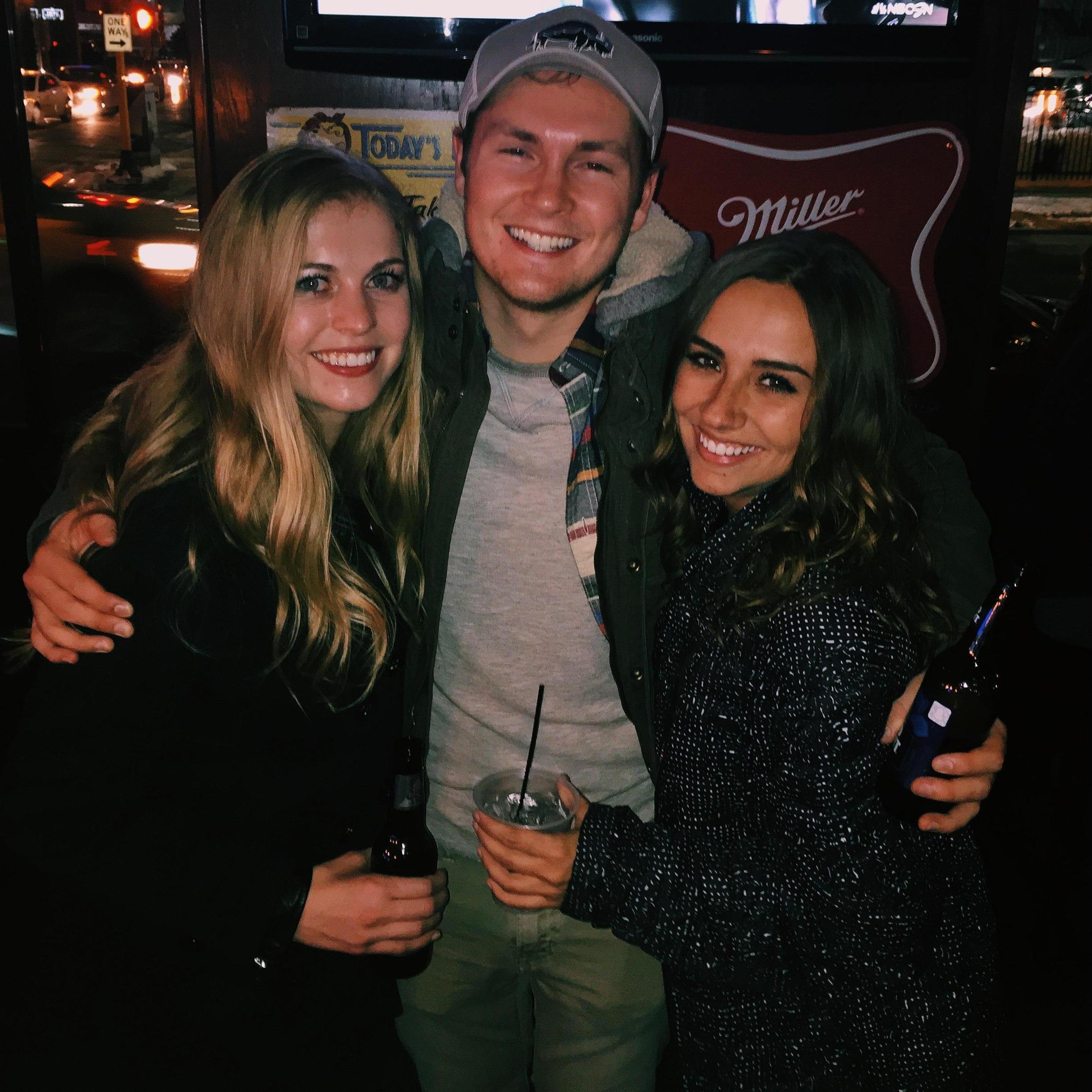 Dynamic trio reunited! Lauren's Senior year of college and Zach's Junior year.