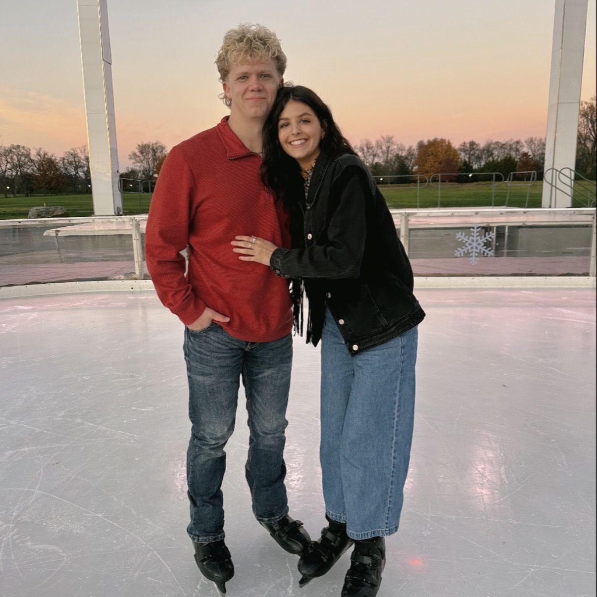One of our favorite dates. Cole spoiled me on my birthday and we ice skated for the first time together!