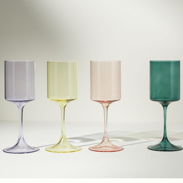 Morgan Wine Glasses, Set of 4 - Quartz Tones, Set Of 4