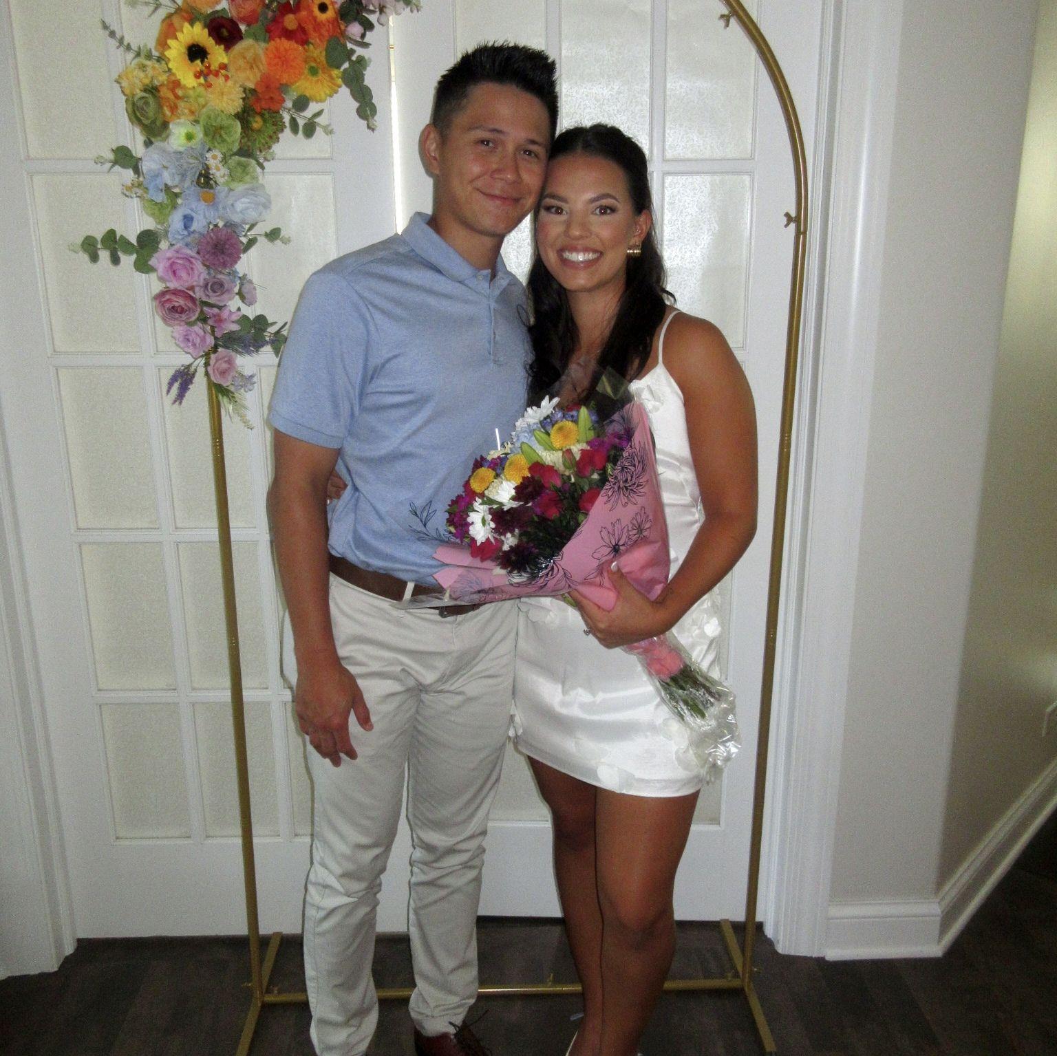 at our wedding shower