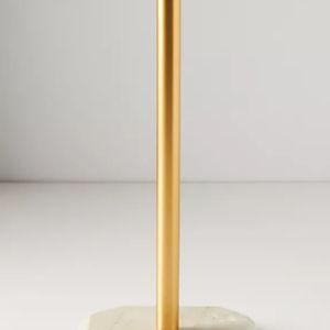 Marble Paper Towel Holder - Gold, One Size