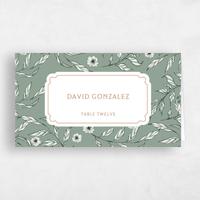 Green Wedding Place Card - Brenton