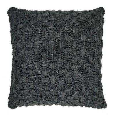 Bee & Willow™ Home Knit Square Throw Pillow in Blue Basket