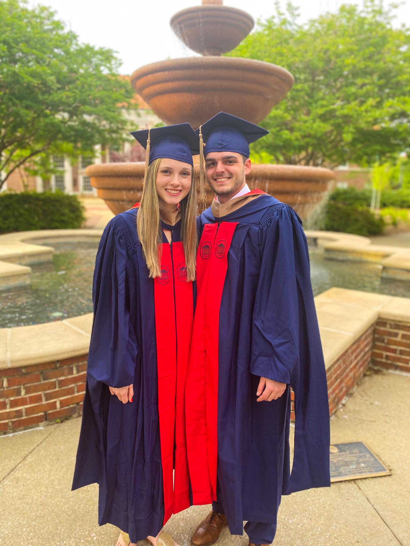 We got to graduate together & both received masters degrees (one in tax, one in accounting!)