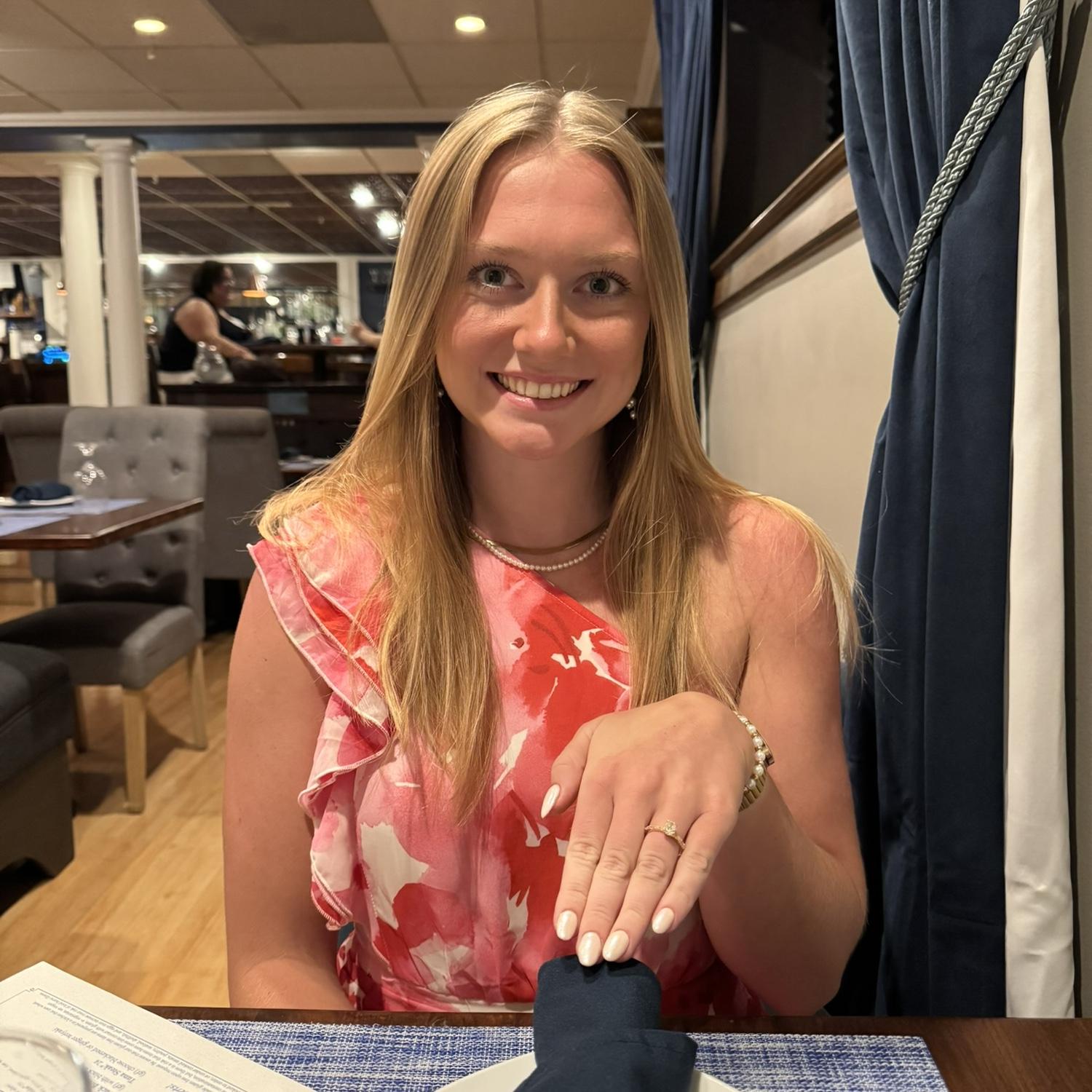 Caleb treated us to a very delicious and fancy dinner to close out our first day as an engaged couple. Best steak EVER