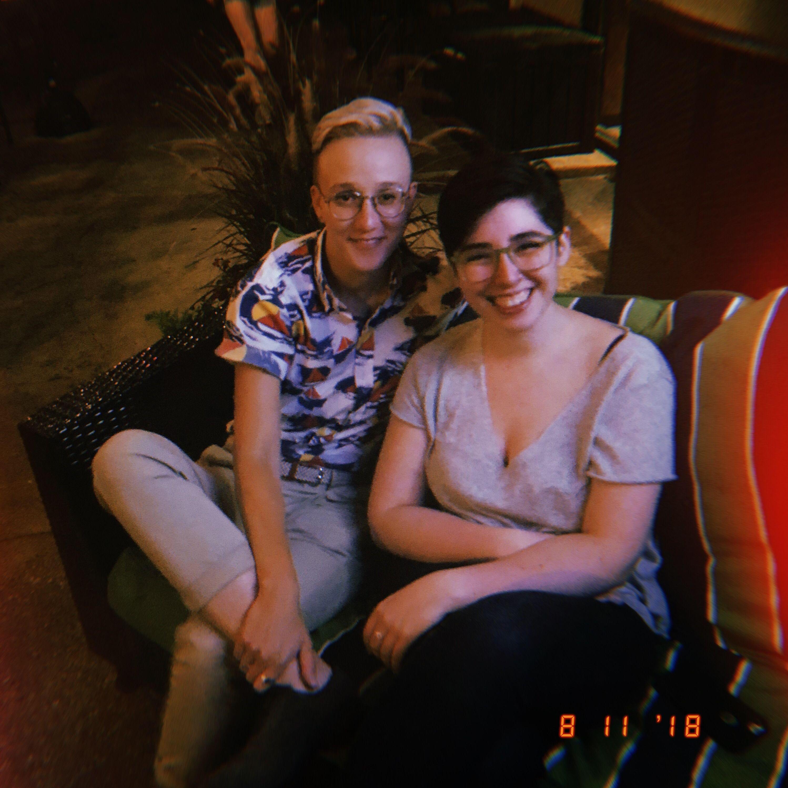 The first photo we took together - at First Wednesdays in Ferndale